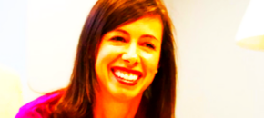 A blown out picture of FCC chairwoman Jessica Rosenworcel