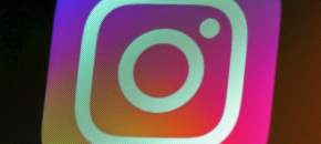 A closeup of the Instagram icon on a smartphone