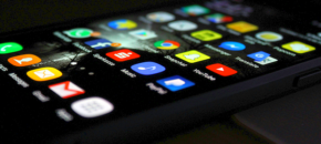 An Android home screen